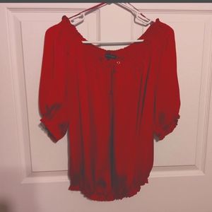 Violet & Claire small red blouse